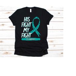 his fight is my fight shirt, bipolar awareness for men women with post-traumatic stress disorder depression anxiety, tea