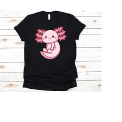 cute axolotl shirt, ambystoma mexicanum design, paedomorphic salamander shirt, tiger salamander gift, axolotl graphic, s