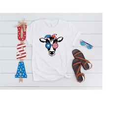 oh my stars cow shirt, highland cow shirt, highland cow with 4th july, american flag shirt, fourth of july tee, independ