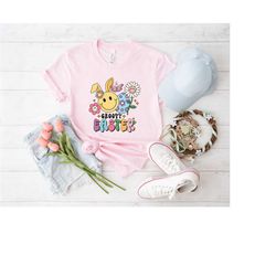 groovy easter shirt, retro easter shirt, retro shirt, easter shirt, bunny shirt, bunny with glasses, bunny lover gift,