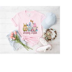 happy easter gnome shirt, easter gnome shirt, gnome shirt, easter shirt, happy easter, bunny shirt, egg shirt, bunny wit