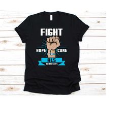 fight hope cure als awareness shirt, als awareness, als awareness shirt, als gifts, lou gehrig's disease
