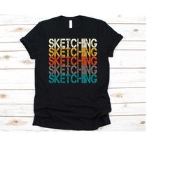 sketching shirt, gift for architects, architecture shirt for men and women, architectural designer, sketching, retro arc