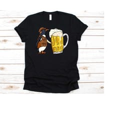 penguin with beer shirt, penguin t-shirt, penguin lover shirt, aquatic flightless bird, penguins shirt, penguin gift, be
