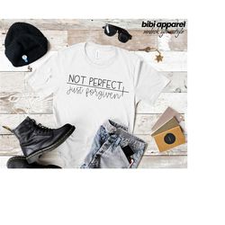 not perfect just forgiven tee, forgiven shirt, t-shirt, religion shirt, ladies christian shirt,