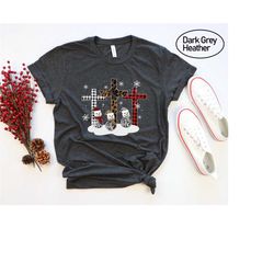 faith hope love leopard print cross snowman christmas shirt, faith hope love snowman shirt, leopard print holiday shirt,