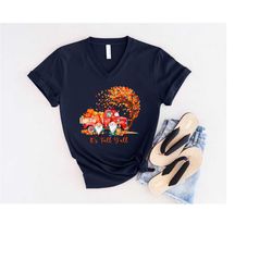 it's fall y'all shirt, fall gnome truck tshirt, thanksgiving gnome shirt, happy fall yall gnome woman t-shirt, autumn tr