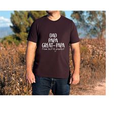 dad papa great papa shirt, dad shirt, papa shirt, pregnancy announcement shirt, great papa gift hoodie, father's day shi