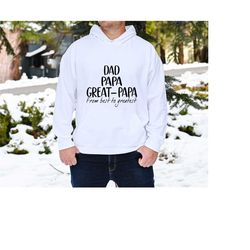 dad papa great papa sweatshirt, dad shirt, papa shirt, pregnancy announcement shirt, great papa gift hoodie, father's da