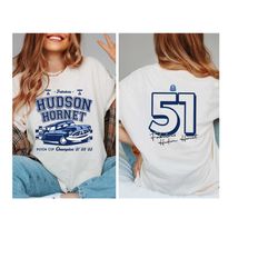 disney cars, doc hudson double-sided shirt, fabulous hudson hornet, piston cup shirt, cars land shirt, hudson shirt