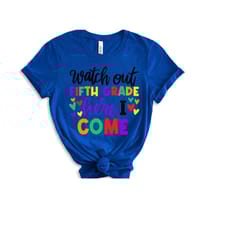 fifth grade shirt, school team shirt, hello 5th grade t-shirt, fifth grade shirt, school crew shirt, first day of school