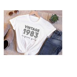 40th birthday shirt, vintage shirt, vintage 1983 shirt, 40th birthday gift for women,40th birthday shirt, birthday gift,