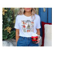 merry christmas shirt, milk and cookies tee, christmas lights shirt, christmas women, merry christmas tee