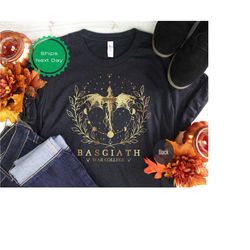 fourth wing shirt, basgiath war college, dragon rider, violet sorrengail, xaden riorson, riders quadrant, fantasy reader