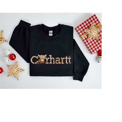 highland cow sweatshirt, highland cow crewneck, western sweatshirt, cute cow shirt, cow crewneck ,cow gift for her,farme