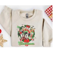 mickey mouse christmas lights sweatshirt, mickey's very merry christmas party sweatshirt, disney holiday vacation gift,