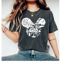 mickey star wars shirt, star wars gift, mickey head shirt, disney star wars, galaxy edge shirt, luke skywalker shirt, st