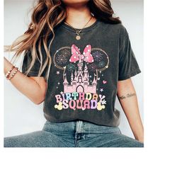 birthday squad shirt, disney squad shirt, disney minnie shirts, disney group shirts, disney shirt, disney birthday part