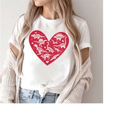 heart dinosaurs shirt, dinosaurs shirt, mama dinosaurs shirt, heart love shirt, saurus shirt, cute dinosaurs shirt, fun