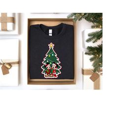 disney christmas sweatshirt, mickey and friends sweatshirt, unisex disneyland sweatshirt, disneyland tree shirt,merry ch