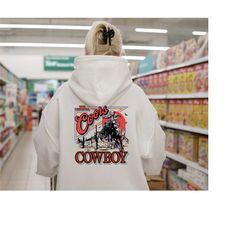 coors original cowboy hoodie,coors western shirt, rodeo shirt, original coors shirt, gifts for him, beer lover shirt, gi