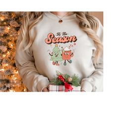 fa la la la la sweatshirt, retro christmas sweatshirt, funny christmas sweater, cute xmas sweatshirt, merry christmas sw
