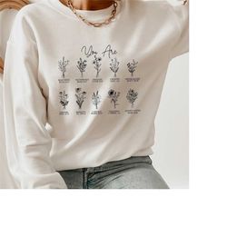 christian sweatshirt,bible verse shirt,wildflowers hoodie,religious t shirt,faith tshirt,cute floral tee,women christian