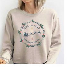 north pole reindeer co sweatshirt, reindeer sleigh rides sweater, north pole sweatshirt, christmas couple sweatshirt, ch