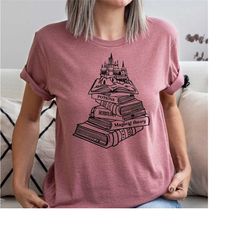 wizard castle book shirt, hp shirt, pottery book shirt, bookish reader, universal studios shirts for family, bookworm gi