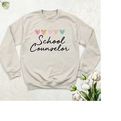 school counselor sweatshirt, mental health hoodie, guidance counselor long sleeve shirt, school psychology sweatshirt, s