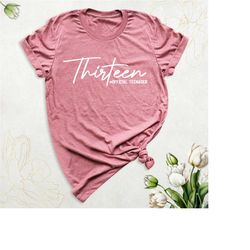 13th birthday shirt, official teenager tshirt, hello thirteen shirt, thirteen birthday party shirt, teenager birthday bo