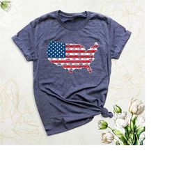 american flag fishing shirt, usa map shirt, independence day shirt, 4th of july fish shirt, usa flag graphic tshirt, fre
