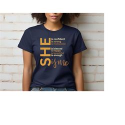 she shirt black women tshirt, melanin shirt, black girl magic, african american clothing, inspirational t shirt for blac