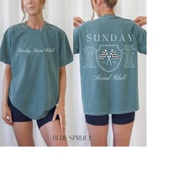 comfort color 2023 f1 circuit tshirt formula one circuit tee sunday social club shirt f1 gift racing inspired tee aesthe