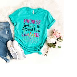 kindness sprinkle it around like confetti shirt for women, be kind tshirt, inspirational tees, positive shirts, throw ki