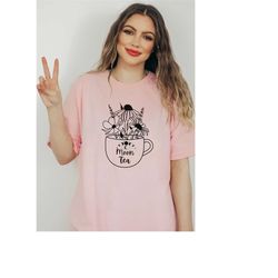 moon tea tshirt, zen vibes inspiration, graphic tee gift for anyone, festival celebrations, bella & canvas 3001, high vi