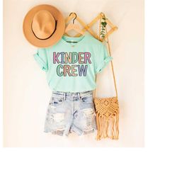 kinder crew shirt, kinder crew teacher shirt, kindergarten shirt, kinder garten teacher shirt, kinder squad kindergarten