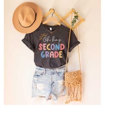 oh hey chemise d'enseignant de deuxime anne, chemise d'enseignant de 2e anne, t-shirt de 2e anne, t-shirt d'quipe de deu