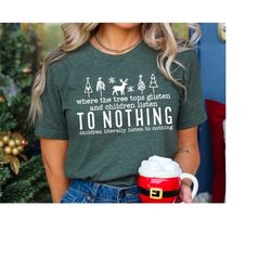 tree tops glisten children listen shirt, christmas tree t-shirt, christmas shirt, sparkling shirt and children not liste