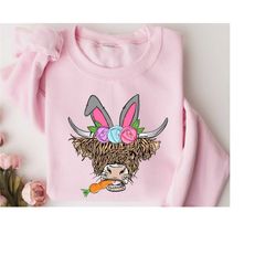 cow bunny cow bunny sweatshirt, happy easter cow bunny, bunnies sweatshirt, joyful easter sweater, easter gift, gift of