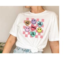 valentine's day shirt, hearts conversation shirt, valentine's day shirts, valentine's day gift, cute heart shirt, gift f