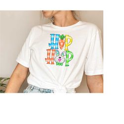 hip hop easter rabbit shirt, hip hop carrot rabbit, easter rabbit shirt, easter shirt for children, cute easter shirt, e