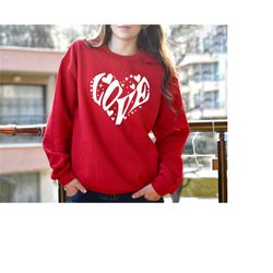 love letters sweatshirt, women love design sweater, valentines day love hoodies, heart shape love letter sweatshirt, va