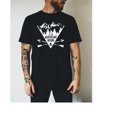 let the adventure begin shirts, adventure gifts, hiking shirts, camping outfit, camp lover shirt