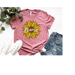 sunflower mama shirt, mom tshirt, mothers day shirt, gift for mom shirt, mama t shirt, shirt for mom, mommy shirt, women