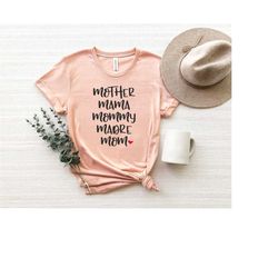 mother mama mommy madre mom shirt, mom birthday gift, mother's day shirt, mother's day gift, mommy tee shirt, gift for m