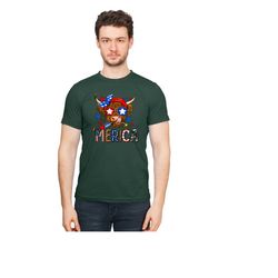 cow merica shirt, america cow shirt, american farm shirt, american flag cow, 4th of july shirt, independence day tee, sh