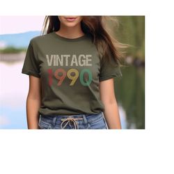 33rd birthday shirt, vintage 1990 shirt, 33rd birthday gift for women, 33rd birthday gift for men, 33rd birthday best fr