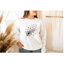 music notes shirt, flower shirt, music shirt, musician shirt, gift for musician, music teacher gift, piano shirts, dande