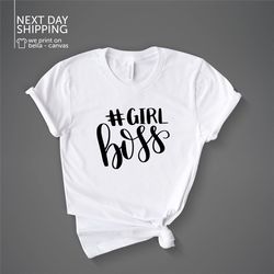 girl boss tee girl boss shirt funny slogan heavy cotton tee women's girl boss mrv1852